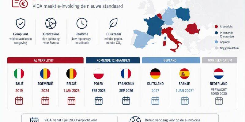 E-invoicing in Frankrijk verplicht: Europa versnelt E-invoicing