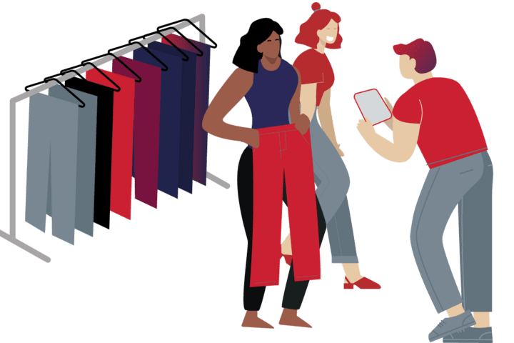 Retail illustratie shopping