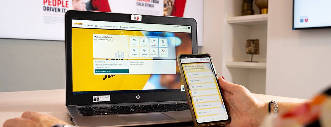 Simac Service en Support portal bij Jumbo