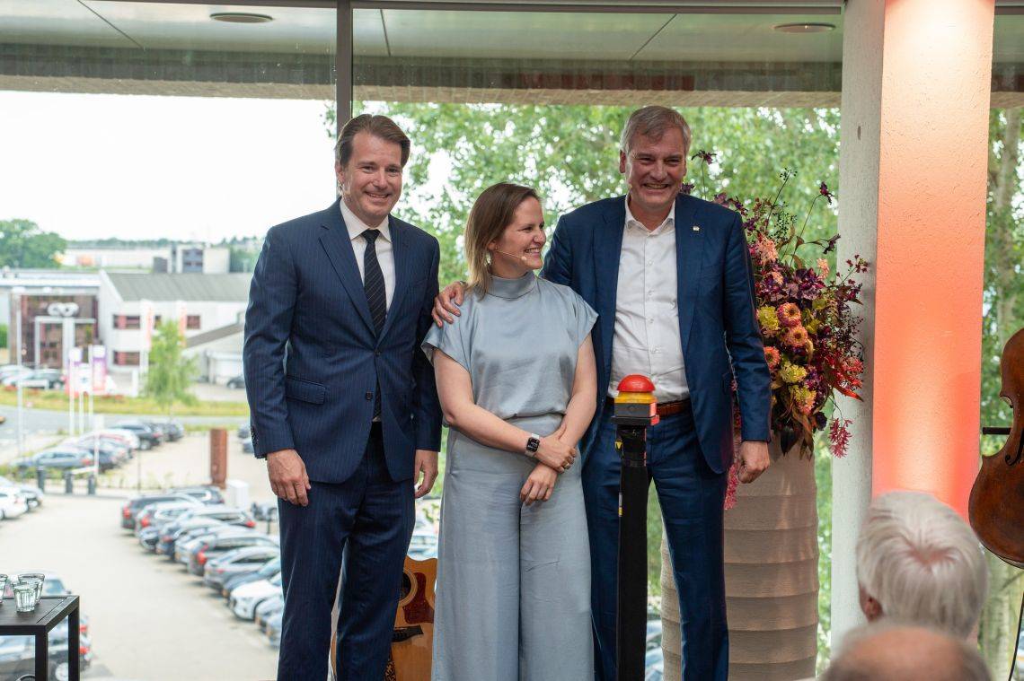 Simac opening Smart Building - nieuw hoofdkantoor Willem van der Leegte, Maartje en Eric van Schagen