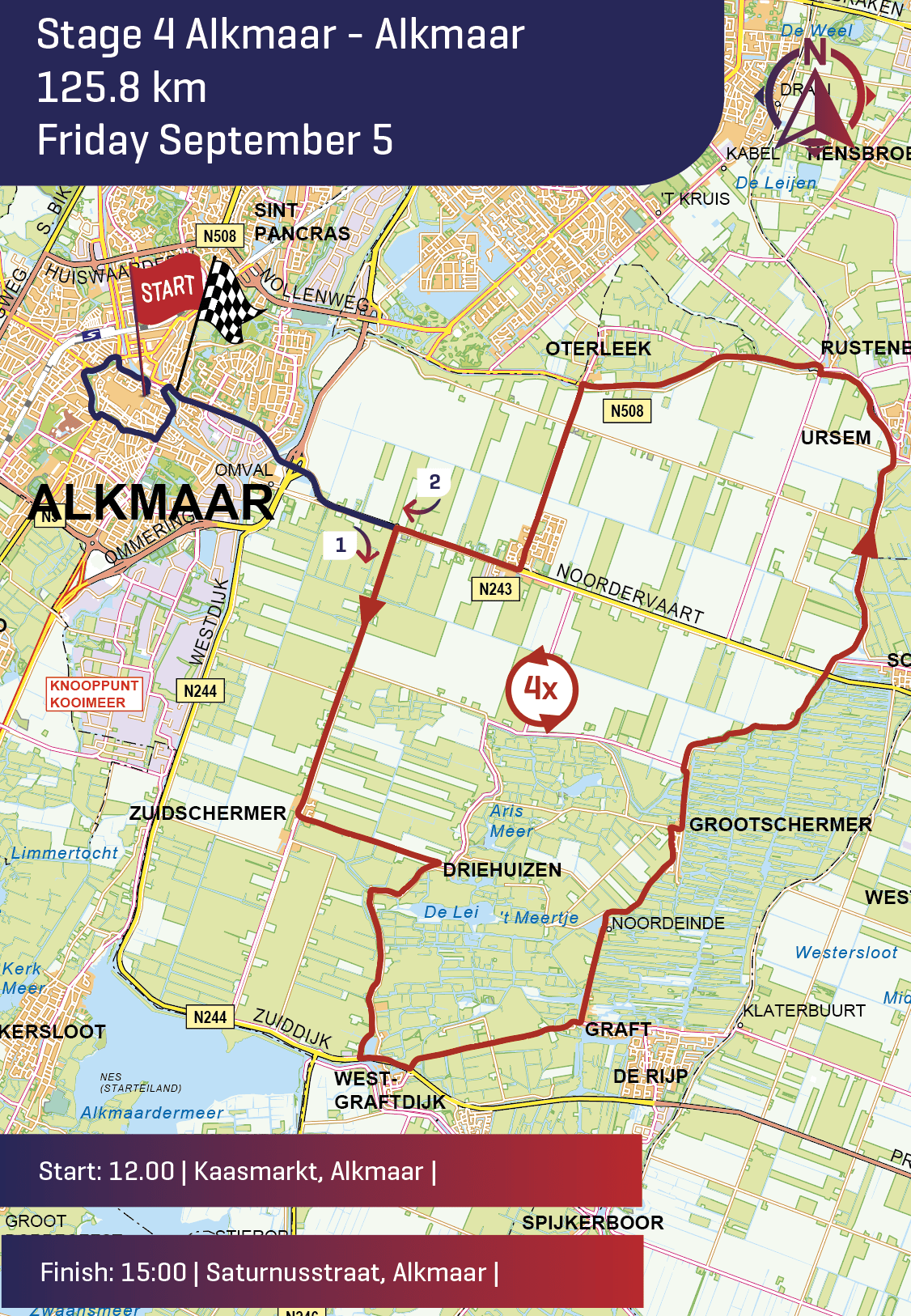 Simac Ladies Tour 2025 etappe 4 Alkmaar