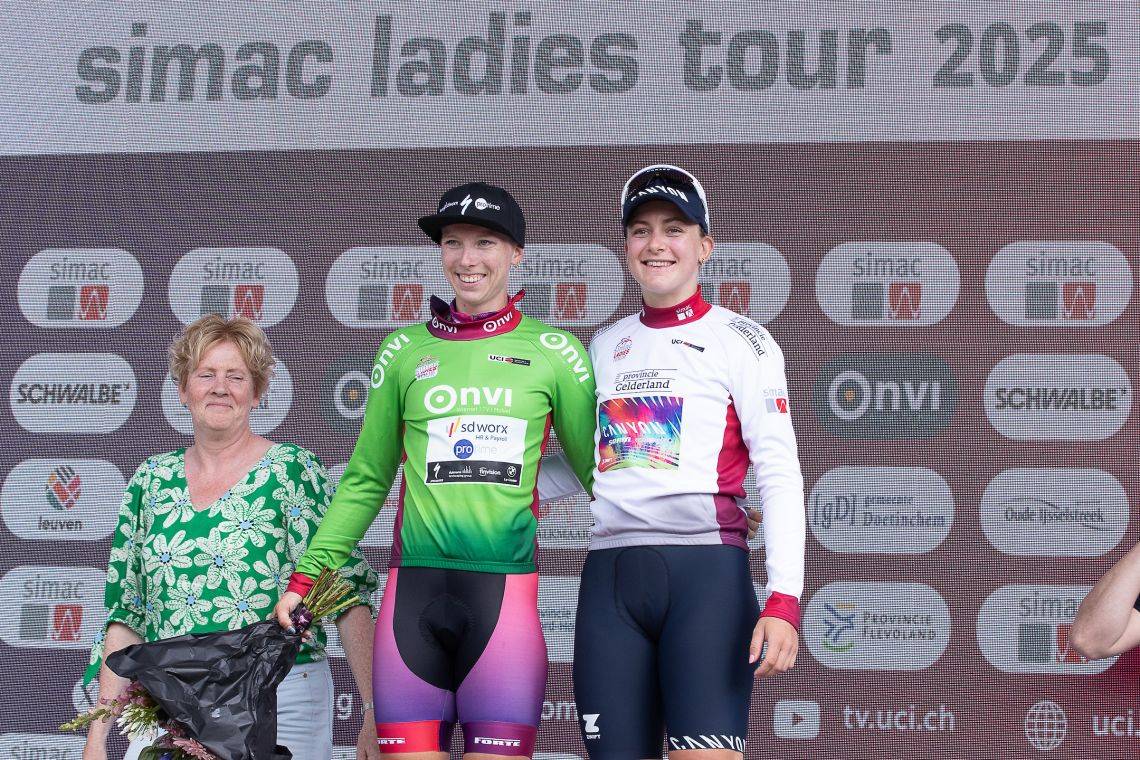 Simac ladies Tour etappe 5 podium dagzege
