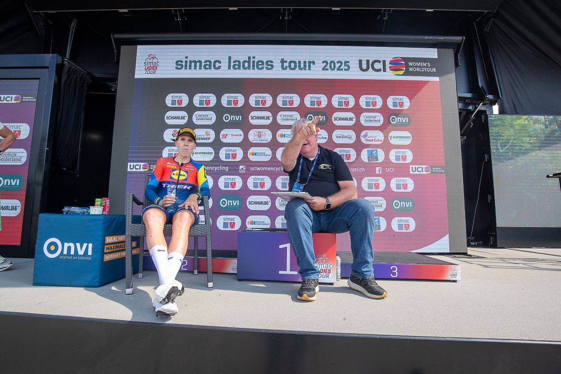 Simac ladies Tour 2025 Ellen van Dijk tijdrit hot seat
