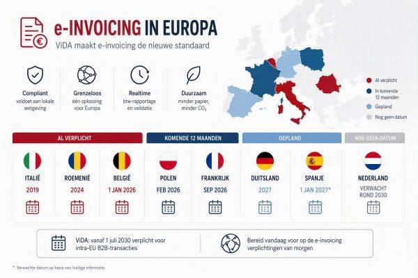 E-invoicing in Frankrijk verplicht: Europa versnelt E-invoicing