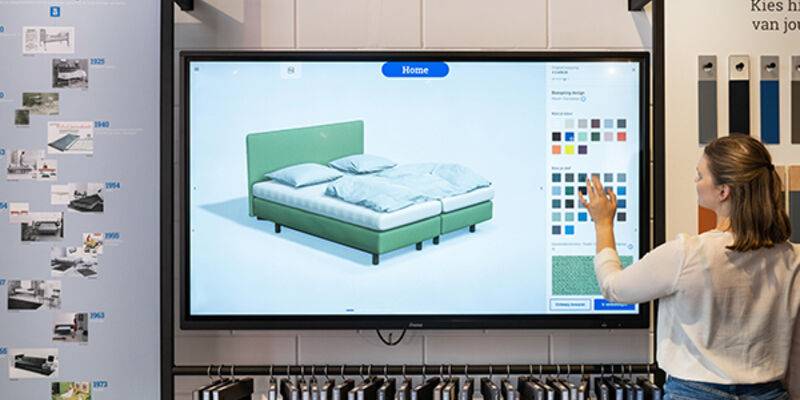Auping brengt configurator naar de winkelvloer
