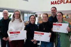 Simac surprises three charities with cheques